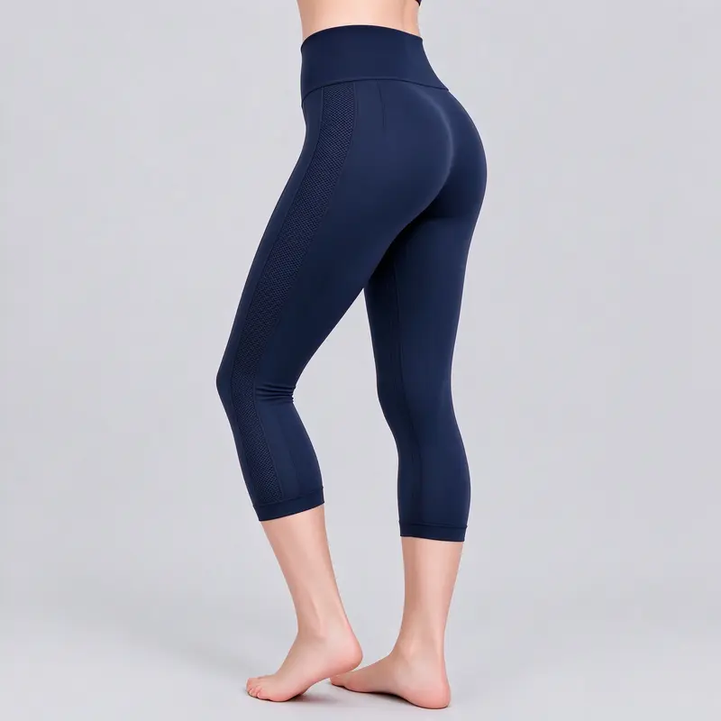 FlowFlex Seamless High Waisted Workout Leggings for Women, Squat Proof Capri Yoga Pants, Buttery Soft 4-Way Stretch, Moisture Wicking Gym Tights