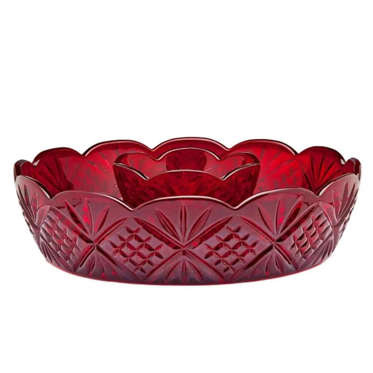 212 MAIN Dublin Red Mini Chip and Dip Bowl - Tableware, Kitchen Accessories, Home Kitchen Dishware