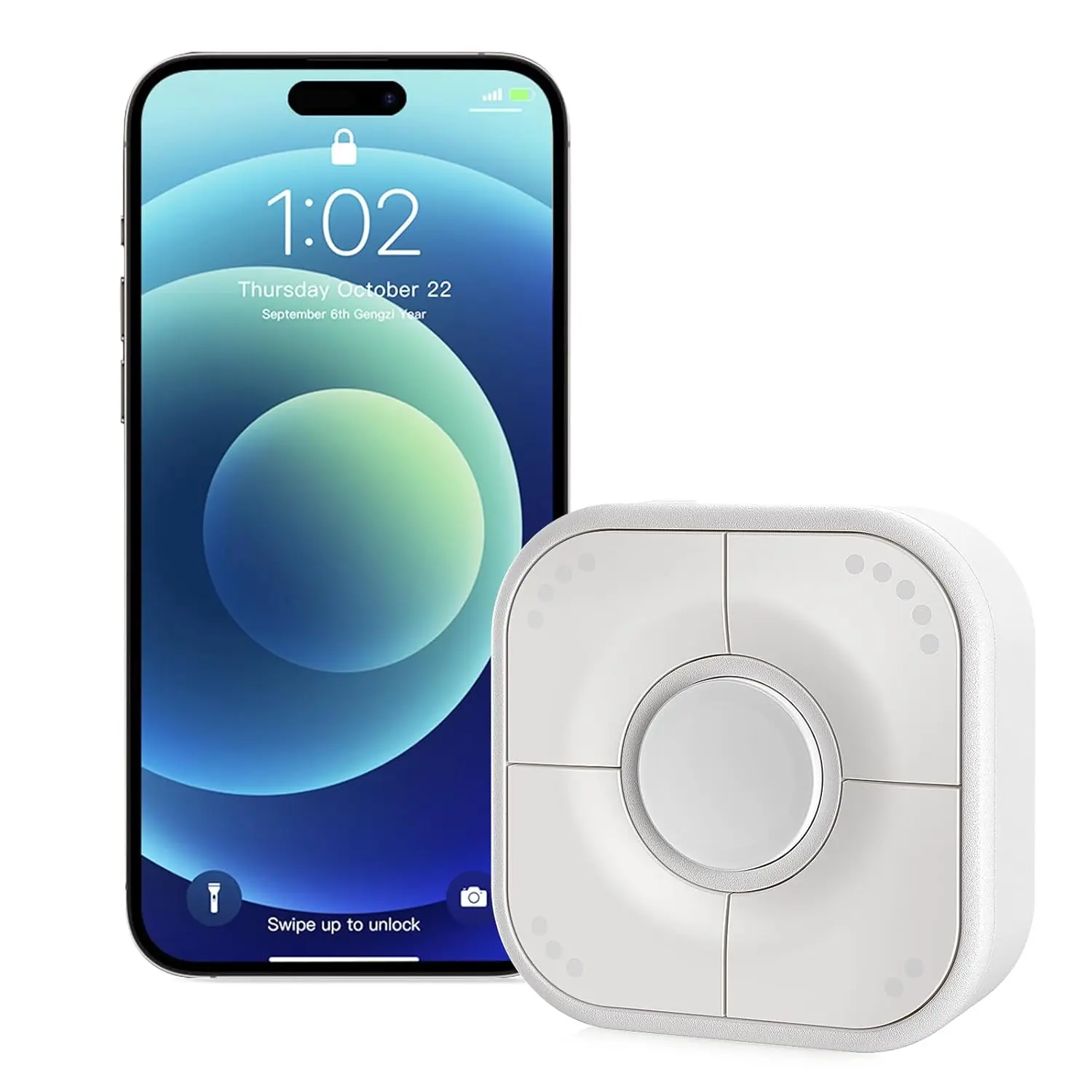 Button, 5-  , Scene Controller, Compatible with  HomeKit, Automatically Trigger Accessories & Scenes-Thread (iOS 17.4 or Later is Required)