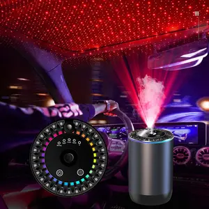 Wireless Smart Car Aromatherapy Machine,Rechargeable Car Air Humidifier with Star Projector Function, 4 Spray Modes Car Aromatherapy Humidifier,Car Aroma,Mother's Day Gift,for Birthday, Wedding, Anniversary, Wife Husband, Mom, Women,Girlfriend Boyfriend