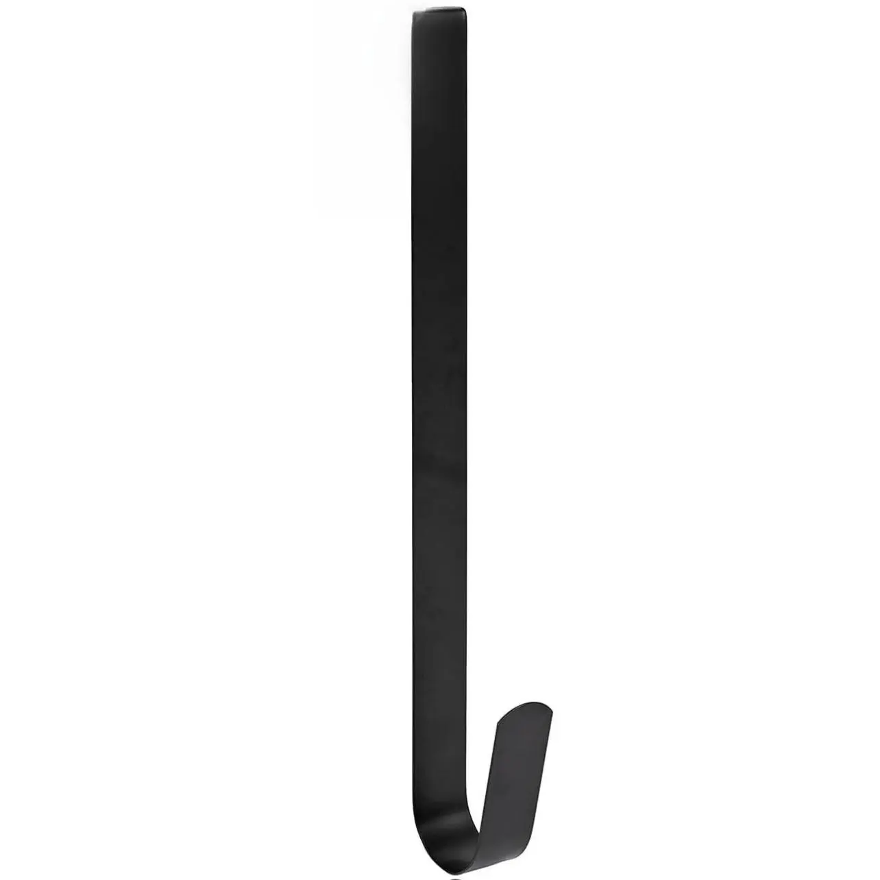 12" Wreath Hanger for Front Door,Steel Over The Door Hanger Hook,Wreath Door Hanger (Black,1)