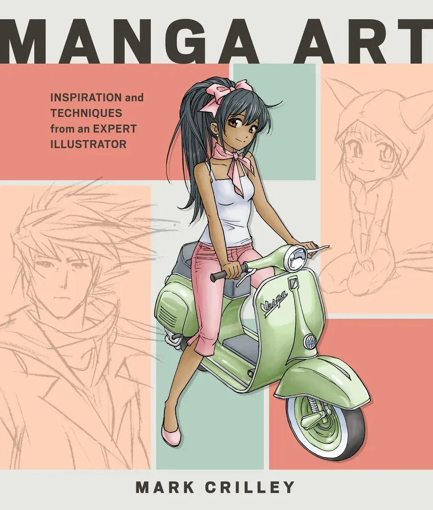 Used Softcover Book - Manga Art: Inspiration and Techniques from Expert Illustrator Mark Crilley (English Sketch & Tutorial Guide, 1.64 lb)