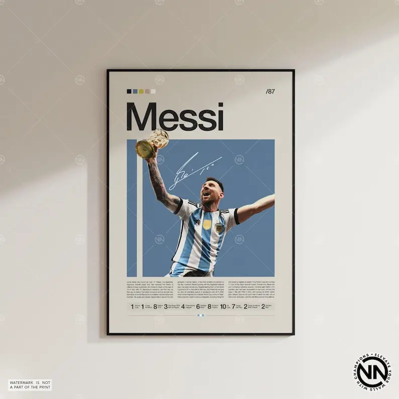 Lionel messi Barcelona Wall Decoration Art Poster Print Unframed Matt Laminated Poster