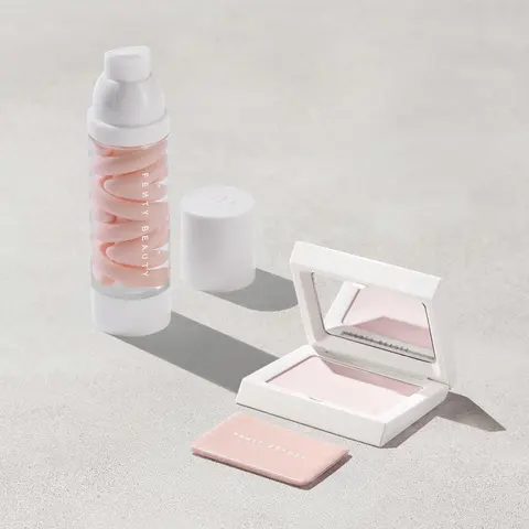 Fenty Beauty Prime + Set Essentials: Grip Trip Primer and Invisimatte Instant Setting + Blotting Powder