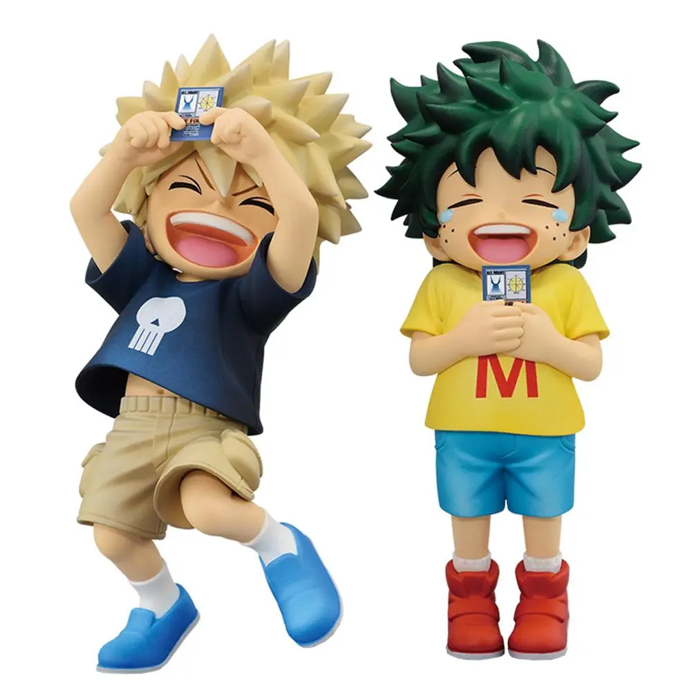 100% Brand New Q-Version Anime MHA Action Figure Set - Katsuki Bakugo, Izuku Midoriya Collectible Model, Christmas Gifts for Anime Hero Fans, Toys & Hobbies Collections (Bakugou Katsuki Inclusive)