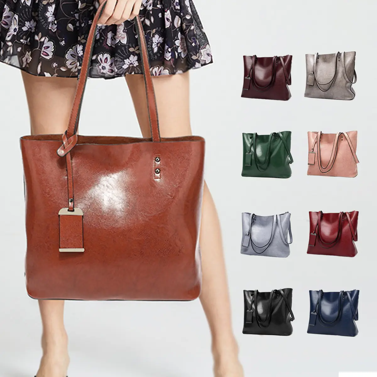 Women's 3-in-1 Convertible PU Leather Bag, Adjustable Strap, Top Handle, Zipper Closure, Large Capacity Crossbody & Shoulder Tote for Mother's Day Gifts, 3-In-1 Convertible Women's Crossbody & Shoulder Bags, Large Capacity Women's Crossbody & Shoulder Bag