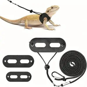 Adjustable Harness for Reptiles Bearded Dragon Harness and Leash Lizard Amphibians and Other Small Pet Animals S M L