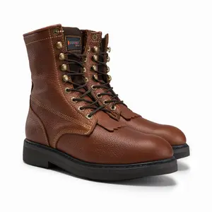 Hammer 118 Zipper and Lace Full Grain Leather Work Boots