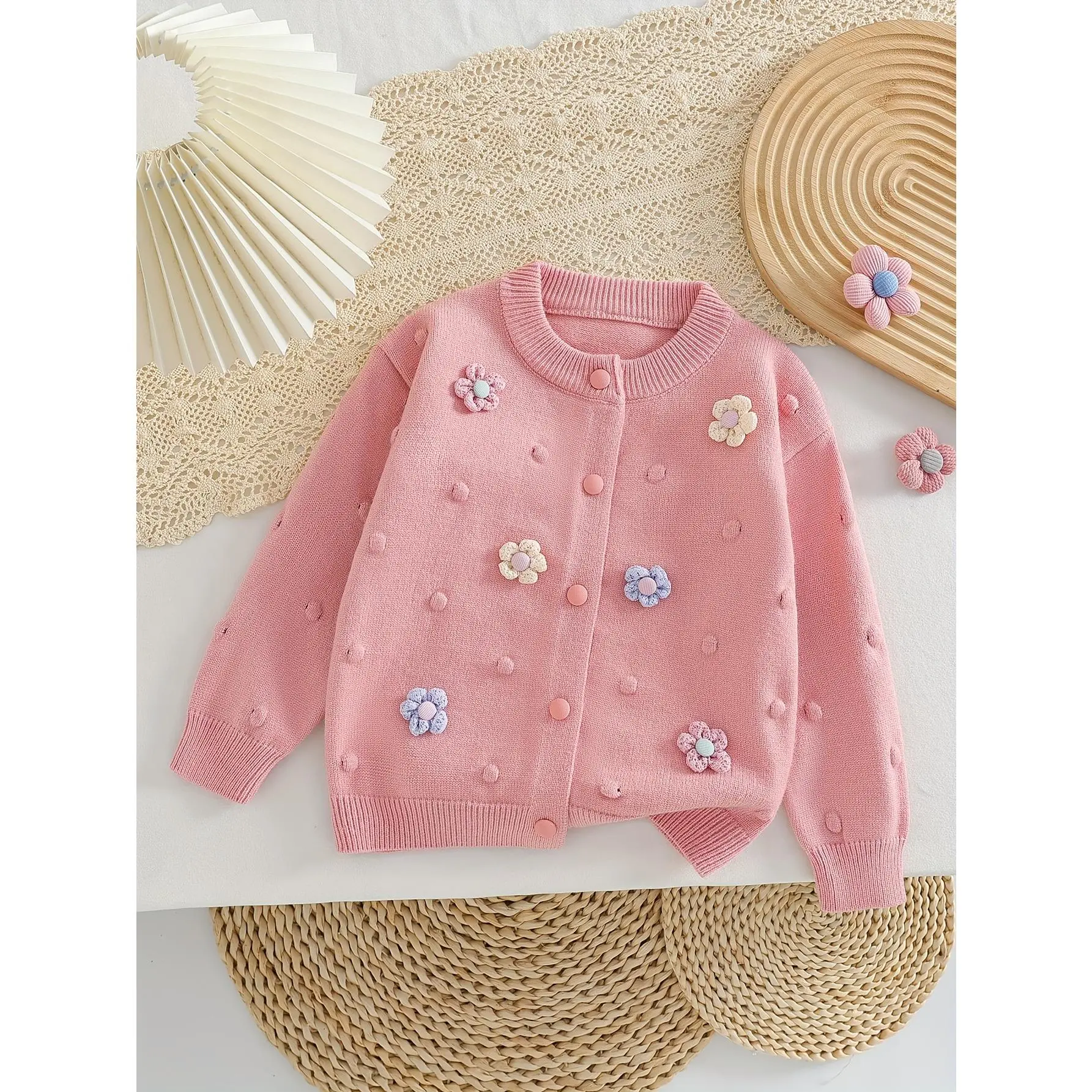 Girls' New Spring Cardigan - Child-Sized, Girly, Lovely Kids' Fashion Top, Child-Sized Girls' Cardigans, Girly Girls' Cardigans