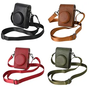 PU Leather Camera Bag Case for Canon SX740 HS SX730 G7X Mark II III G7X2 G7X3 Sony ZV1II ZV1F ZV1M2 Lumix LX10 LX15 LX9 GR 2 3
