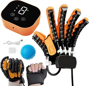 Rehabilitation Robot Glove for Stroke, Robotic Hand Stroke Recovery Equipment, Fingers Strength Training Device for Hemiplegia, Strength Adjustable