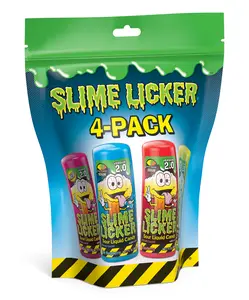 Toxic Waste Slime Licker 2.0 Sour Candy 4 - Pack Extreme Sour Roller Candy Fun Viral Treat