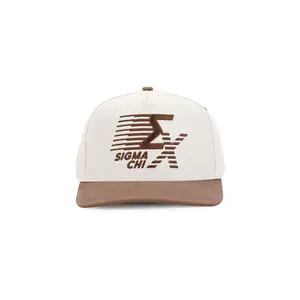 Sigma Chi Brown & Natural Snapback Hat