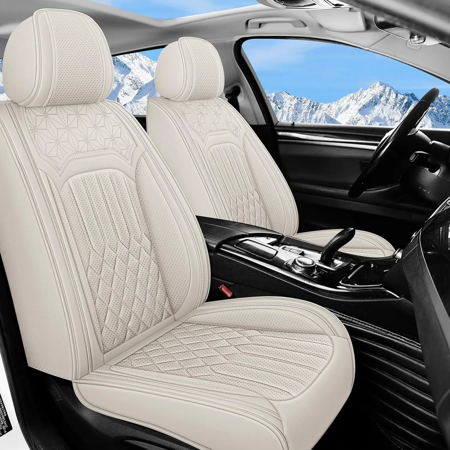 5 sets of genuine leather car seat covers, suitable for Chevrolet. Luxurious waterproof breathable Napa leather car seat covers, complete set for cars with airbags.