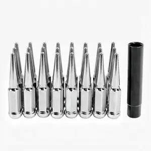 M14x1.5 Wheel Lug Nut 20pcs Black Lug Nuts Compatible with Camaro Corvette Impala