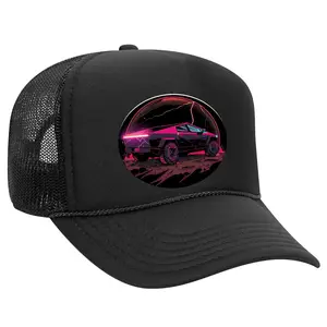Tesla Cybertruck Black Trucker Hat - Futuristic Auto Enthusiast Edition