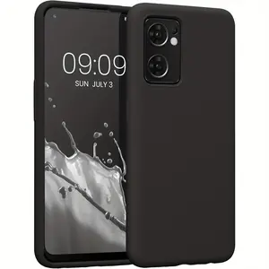 Mobile Phone Case For Oppo Find X5 Lite, Slim Shockproof Flexible Black Matt Soft Silicone Protective Phone Case Cover