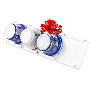 Space Saving Yogurt Organizer for Fridge - Peel and Stick Fridge Storage Organizer for Up to 4 Wide-Mouth Vegan and Greek Yogurt Cups by Storage Theory