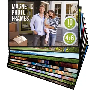 10 Pack 4X6 Magnetic Picture Frames for Refrigerator Magnet Picture Frames