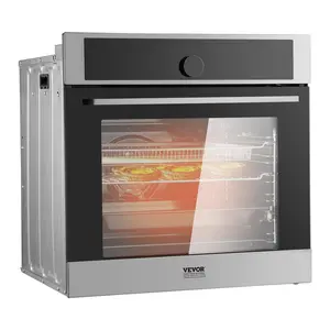 【Father's Day】VEVOR Single Wall Oven,  , 24" Electric Built-in Wall Oven with 16 Cooking Functions, 2.68 Cu.Ft Electric Wall Ovens with Timer, 3150W Electric Oven with Baking Rack and Tray, for Kitchen