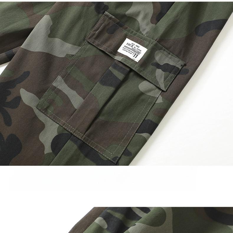 3-Pack American Style Camo Work Trousers - Multi-Pocket, Stretch Waist, Heavy Duty Tapered Pants for Daily & Work Casual Comfy Elastic Man pantalones para hombre pants for men cargo pants for men