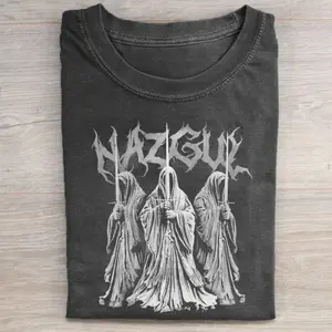 Vintage The Nazgul Graphic Tee - Black Riders - The Lord of the Rings Movie Shirt - LOTR - Ringwraiths - Middle Earth - Crewneck Casual T-Shirt Menswear Tshirt