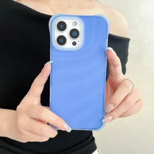New Luxury Jelly Wave Liquid Silicone Phone Case, Scratch-Resistant and Drop-Proof, Compatible with Apple iPhone 17pro Max 16pro 15 14 13