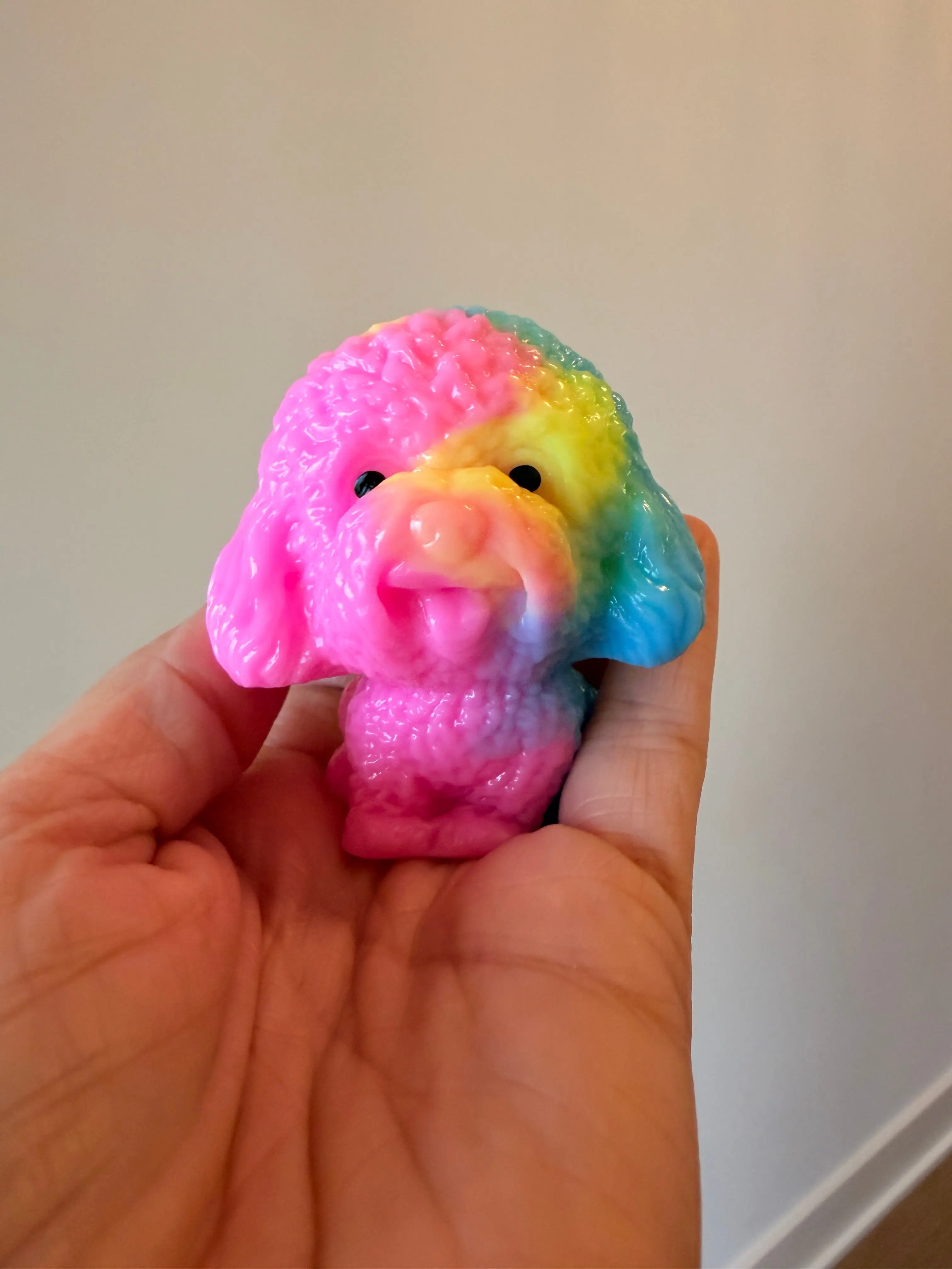 Sticky Rainbow Poodle Squishy The Toy Network