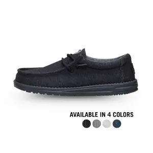 HEYDUDE Wally Stretch Jersey - Comfortable Slip on Shoes for Men