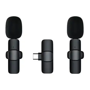 1 Tab 2 Wireless Lavalier Microphone, Rechargeable USB Mic for Video Shooting and Live Streaming, Portable Audio Device for Vlogging and Tiktok Recording