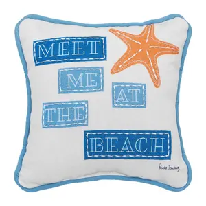 C&F Home 8" x 8" Starfish At The Beach PrintedThrow Pillow C&F Home 8" x 8" Starfish At The Beach PrintedThrow Pillow