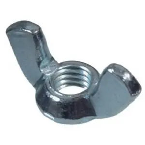 212 MAIN Forged Steel Wing Nut with Winged Handle, 10-24 Thread, Zinc Plated, 100-Pack, Model 180243, Indoor/Outdoor Sailing Fasteners