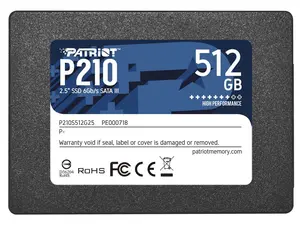 Patriot P210 2.5" 512GB SATA III TLC Internal Solid State Drive (SSD) P210S512G25 Patriot P210 2.5" 512GB SATA III TLC Internal Solid State Drive (SSD) P210S512G25