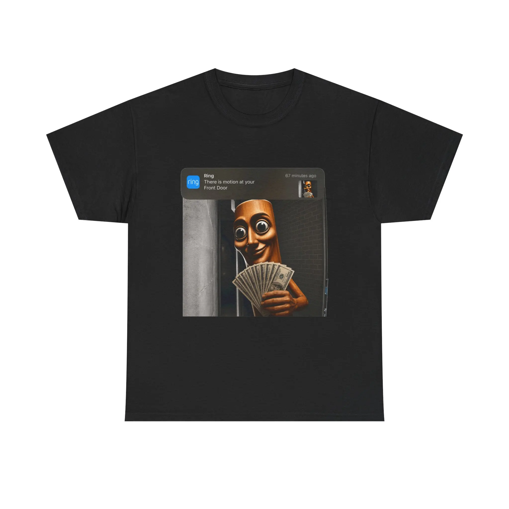 There Is Motion at Your Front Door – Tung Tung Tung Sahur Unisex Meme T-Shirt