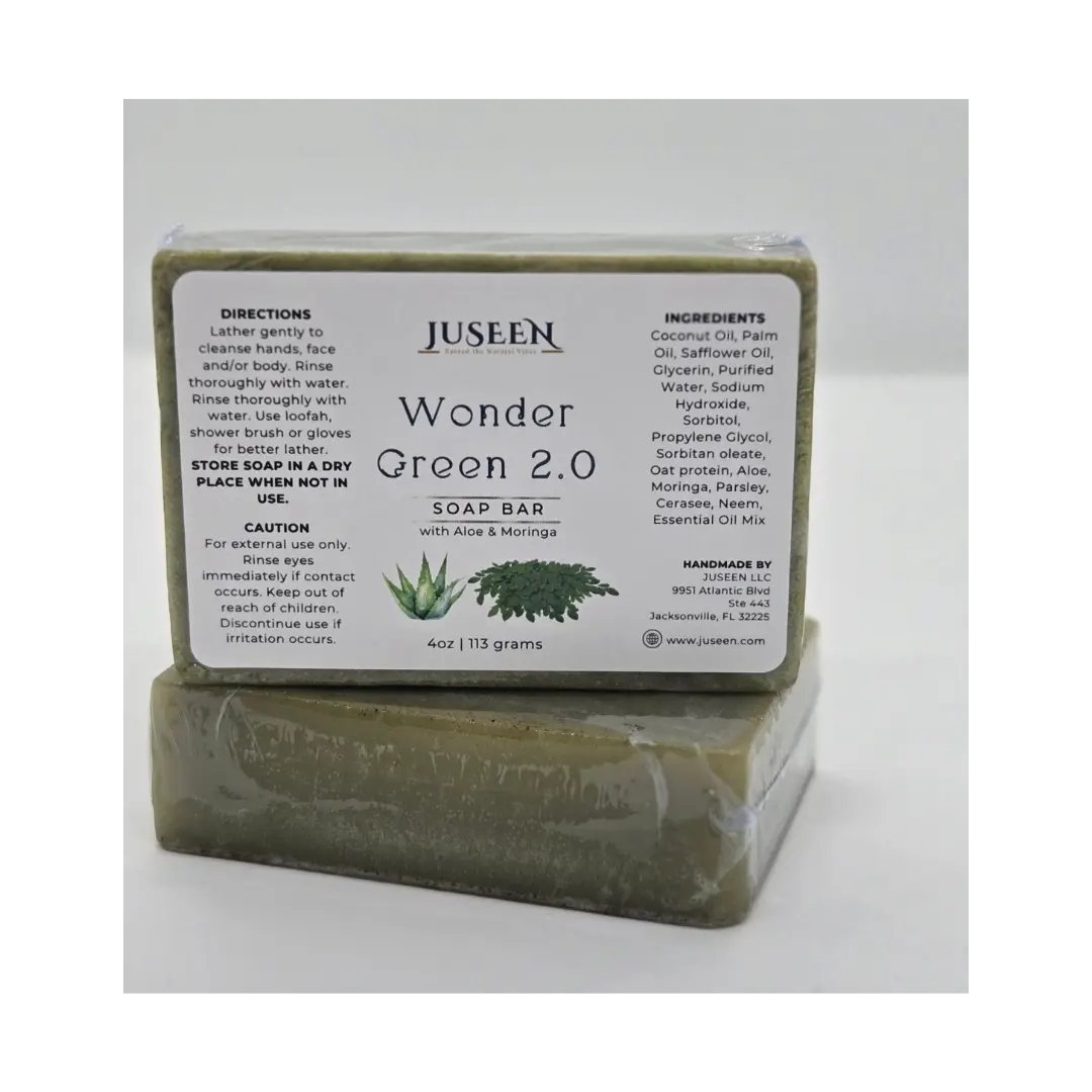 3 Pack Cerassee Parsley Soap for Acne Prone & Sensitive skin Wonder Green Pure Savon Asosi Pèsi Natural Ingredients for Gentle Cleansing Daily Soothing Body Care Blend Skin Repair Body Wash