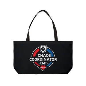 Chaos Coordinator EMT Weekender Tote Bag Perfect Gift for Emergency Medical Technicians, Stylish Travel Bag, Hospital Visits
