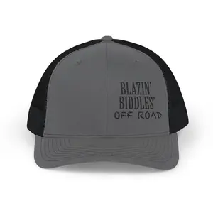 Blazin’ Biddles Off-Road Embroidered Snapback Trucker Cap – Squarebody Lifestyle Hat