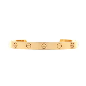 Pre-owned Cartier Love Cuff Bracelet 18K Yellow Gold by Rebag