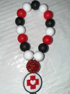 Silicone beaded Keychain