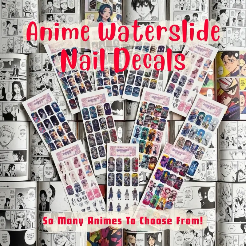 Anime Waterslide Nail Decals