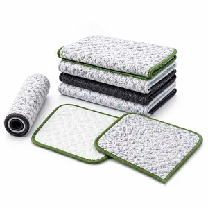 10Pcs Super Absorbent Kitchen Towels Reusable Cleaning Dish Cloths(Random color)