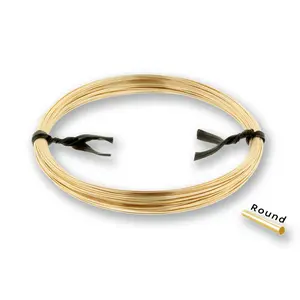 14Kt Gold Filled 26 Gauge Half Hard Round Wire - 0.5ozt