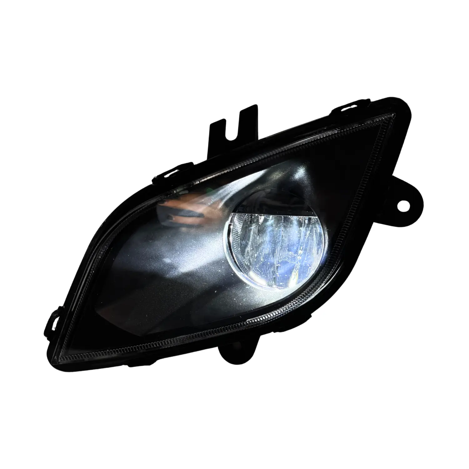 High Power Black LED Fog Light for Freightliner Cascadia, 800-1000 Lumens, Passenger & Driver Side, Part Number A66-03653-002, Led Light, Abs, 2018-2021 Freightliner Cascadia