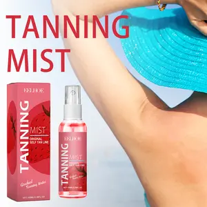 Strawberry Sunless Tan Spray, Fragrance Mist, Tanning Mist, Summer Outdoor Essential, Long-Lasting Self-Tan, Copper Color Wheat Skin, Gentle Moisturizing