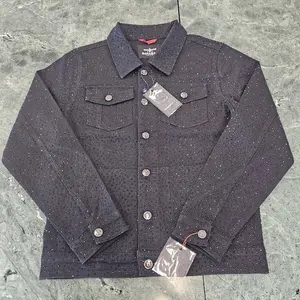 Dolorosa Rhinestone-Embellished Black Denim Jacket