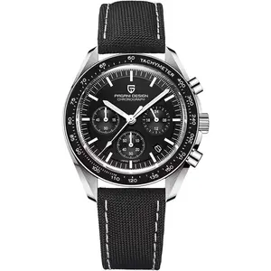 Pagani Design 1701 Men's Watch, Chronograph, VK63  Quartz Movement, Stainless Steel Bracelet, Water Resistant to 330  (100 Meters),  Glass Wristwatch.
