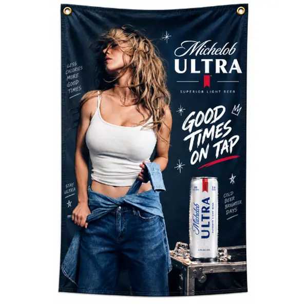 Sydney Sweeney Michelob Ultra Limited Flag, Retro Summer Beer Poster, Vintage Pin Up Style Wall Decor, Home Bar, Garage, Man Cave, Pool Room and Party Decoration