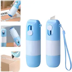 Thermal Paper Correction Fluid with Parcel Opener, 2 in 1 Anti Information Leakage Erase Device, Portable Personal Privacy Protection Artifact for Package Labels (2pcs)