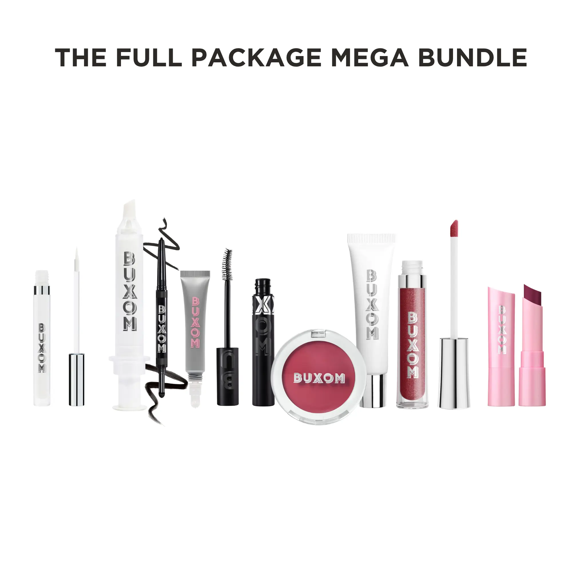BUXOM Full Package Mega Bundle - Complete Lip, Face & Lash Essentials Bundle