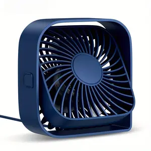 Personal desktop fan, 3-speed adjustable 4-inch mini USB portable fan, USB plug-in mini cooling fan, 360 ° rotatable silent office desk fan, suitable for home, bedroom, dormitory, indoor and outdoor, summer gift